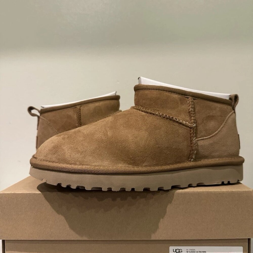 UGG Classic Ultra Mini Boot in the color Chestnut bought on posh, but too small